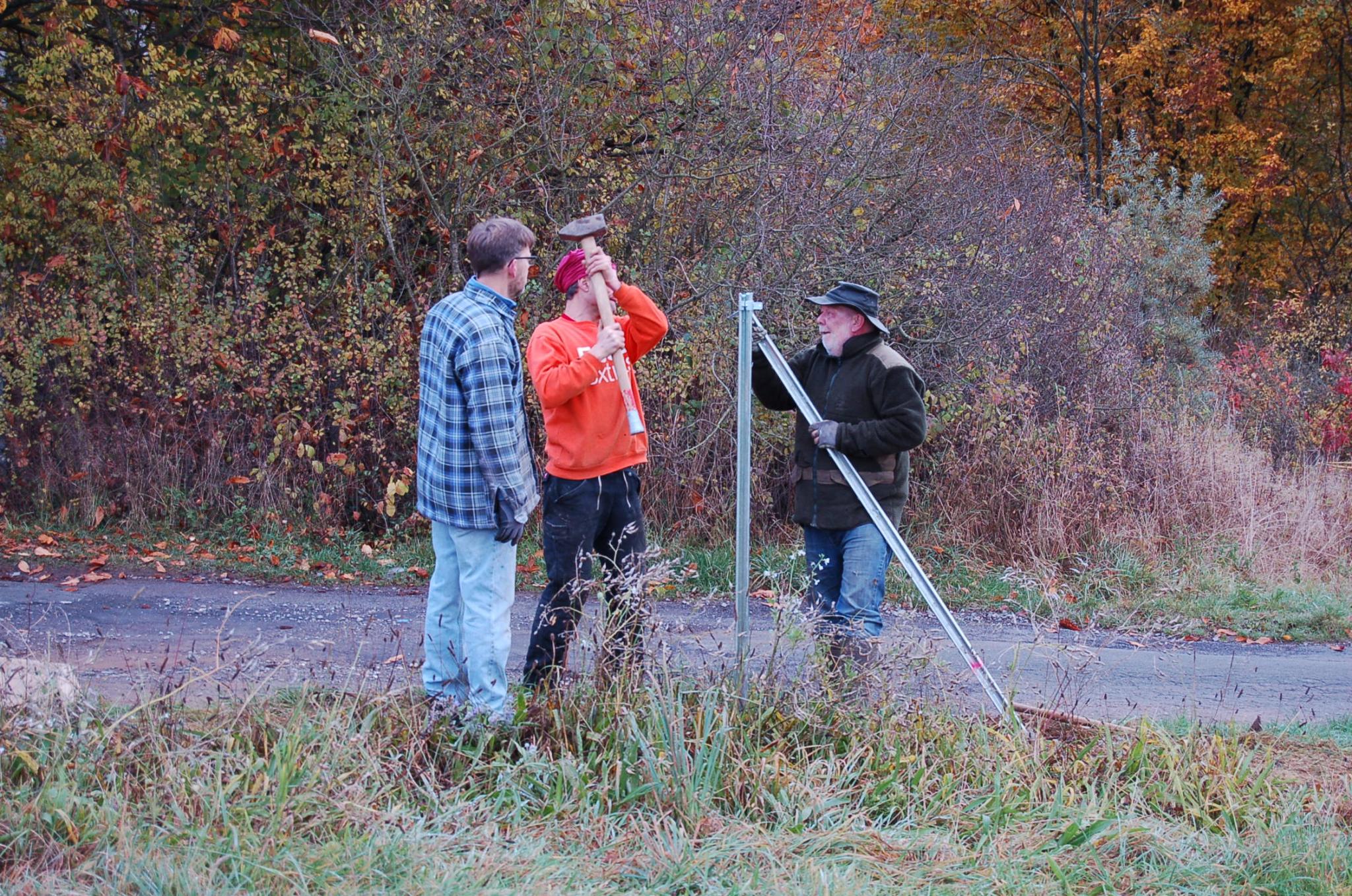 Errichtung des Wildschutzzauns