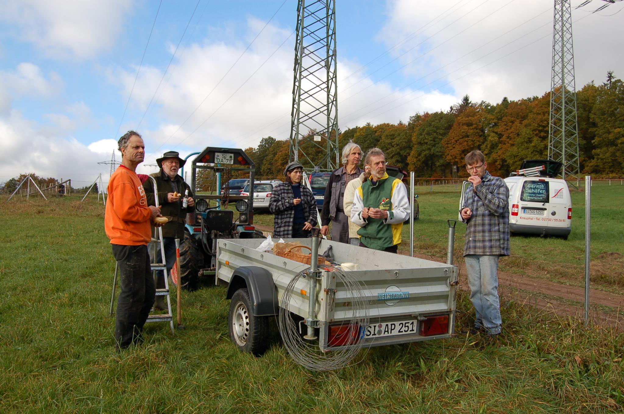 Errichtung des Wildschutzzauns