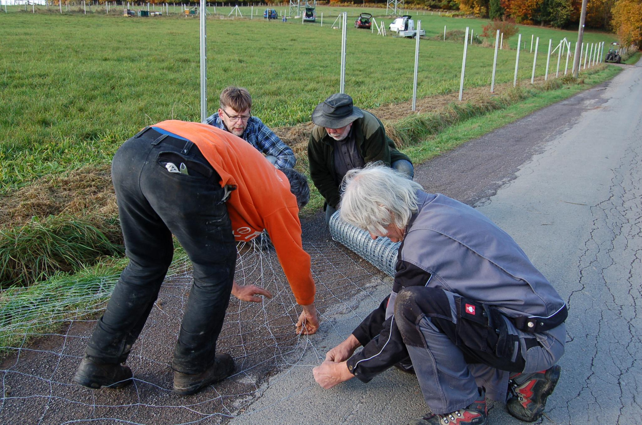 Errichtung des Wildschutzzauns